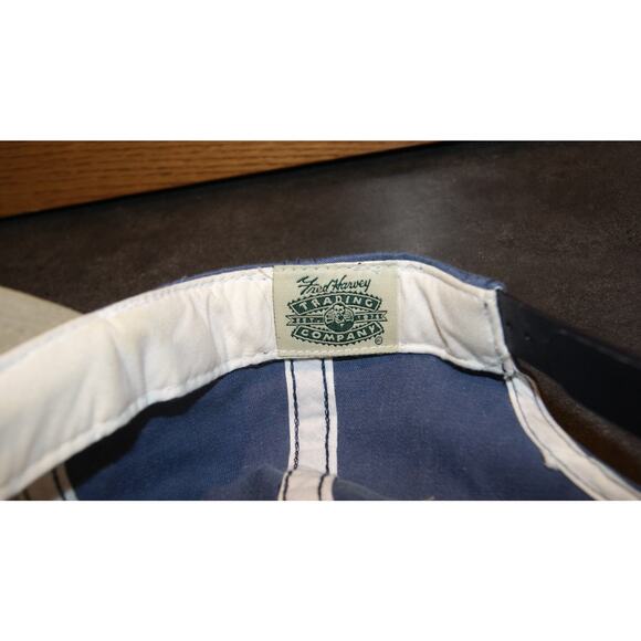 Vintage 90s Grand Canyon Navajo Blue Tan Snapback Hat Cap Fred Harvey Trading Co - Picture 7 of 7